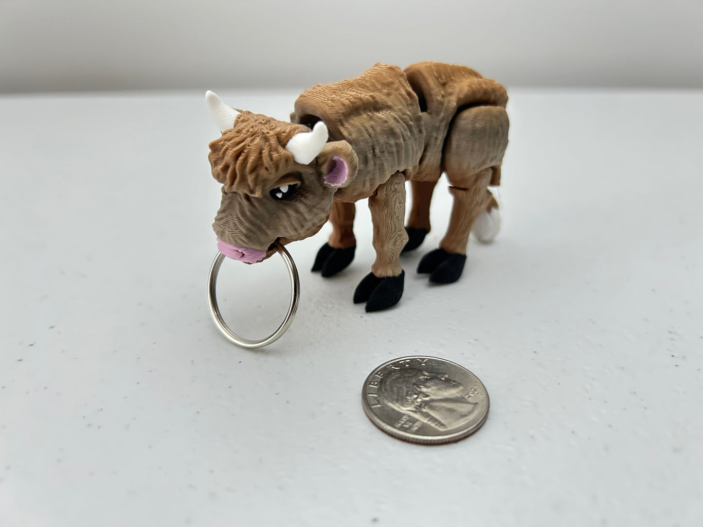 Highland Cow Keychain