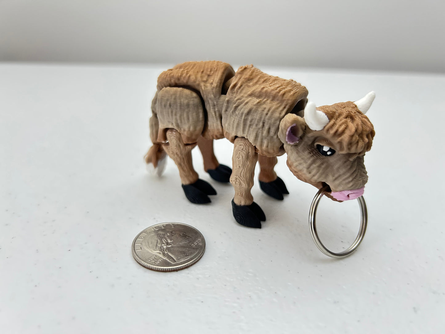 Highland Cow Keychain